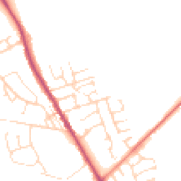 Daytime road noise heatmap for S42 5BQ