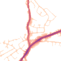 Daytime road noise heatmap for S42 5BY