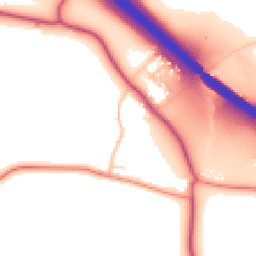 Daytime road noise heatmap for S42 5DB