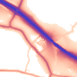Daytime road noise heatmap for S42 5DN