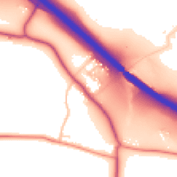 Daytime road noise heatmap for S42 5DR