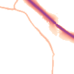 Night-time road noise heatmap for S42 5DU