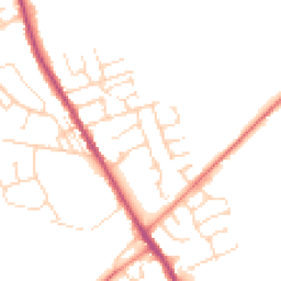 Daytime road noise heatmap for S42 5DZ