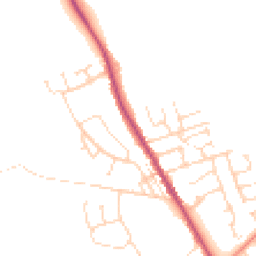 Daytime road noise heatmap for S42 5ED
