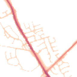 Daytime road noise heatmap for S42 5EN