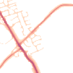 Daytime road noise heatmap for S42 5FE