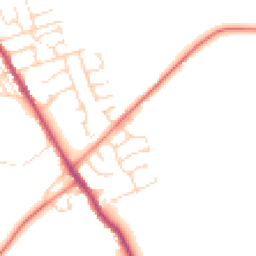 Daytime road noise heatmap for S42 5FH
