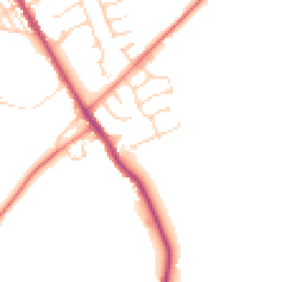 Daytime road noise heatmap for S42 5FN