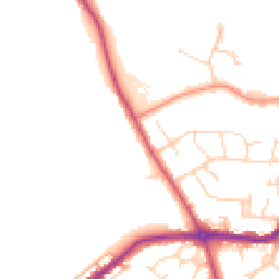 Daytime road noise heatmap for S42 5FZ