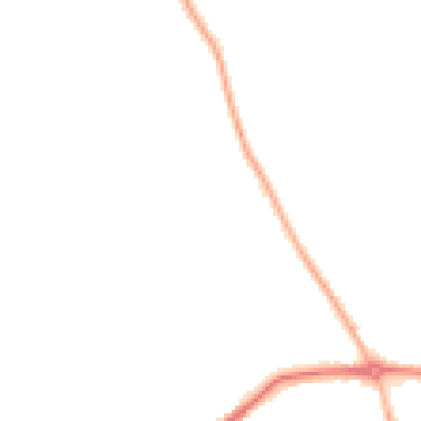 Night-time road noise heatmap for S42 5GF