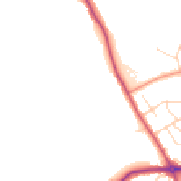 Daytime road noise heatmap for S42 5GW