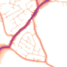 Daytime road noise heatmap for S42 5HJ