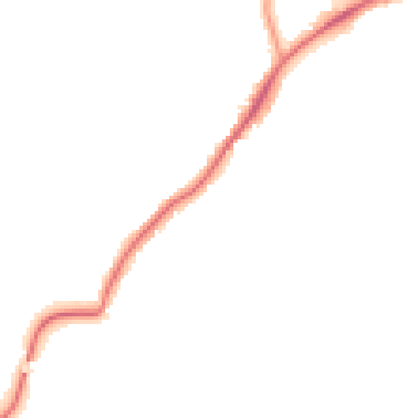 Night-time road noise heatmap for S42 5JT