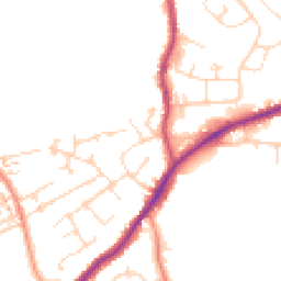 Daytime road noise heatmap for S42 5LN