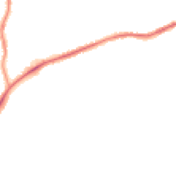 Night-time road noise heatmap for S42 5NA
