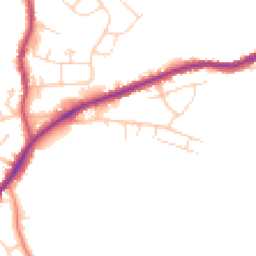 Daytime road noise heatmap for S42 5NE