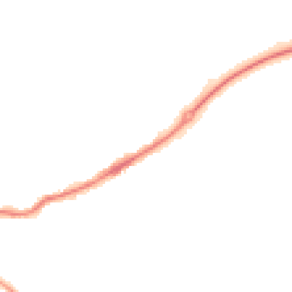 Night-time road noise heatmap for S42 5PL