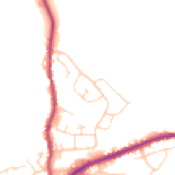 Daytime road noise heatmap for S42 5QE