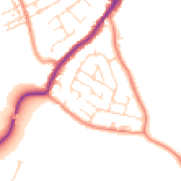 Daytime road noise heatmap for S42 5QT
