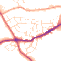 Daytime road noise heatmap for S42 5RG