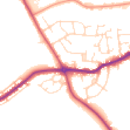 Daytime road noise heatmap for S42 5SQ
