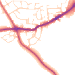 Daytime road noise heatmap for S42 5SR