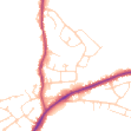 Daytime road noise heatmap for S42 5WA