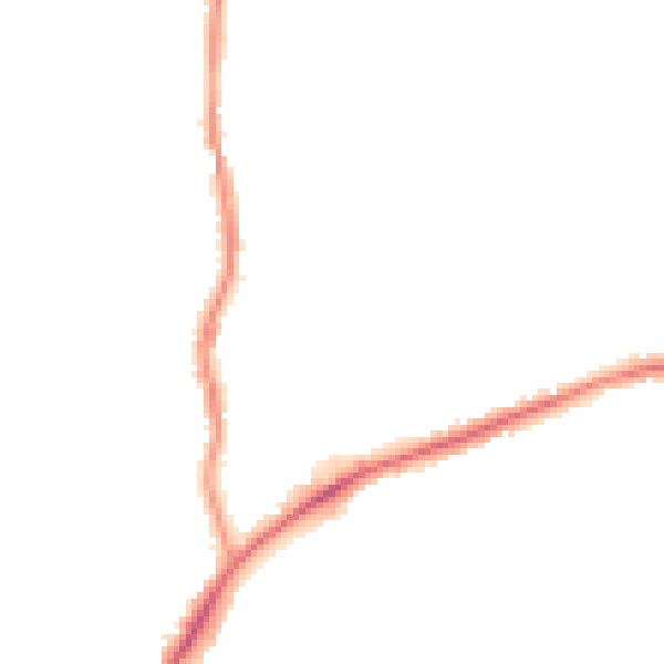 Night-time road noise heatmap for S42 5WA