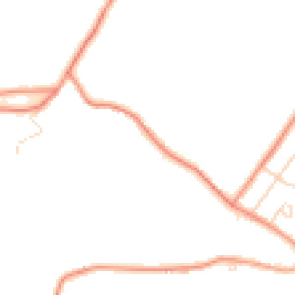 Daytime road noise heatmap for S42 6AE