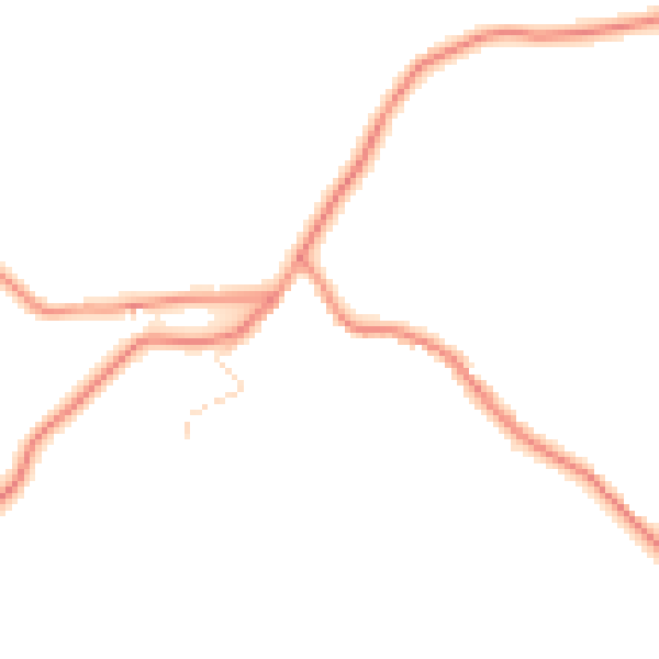 Daytime road noise heatmap for S42 6AG