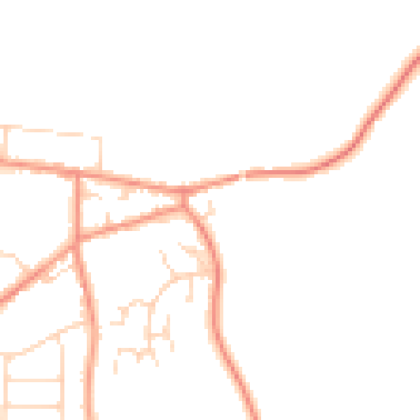 Daytime road noise heatmap for S42 6BQ
