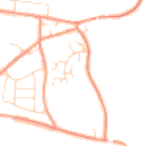 Daytime road noise heatmap for S42 6DJ