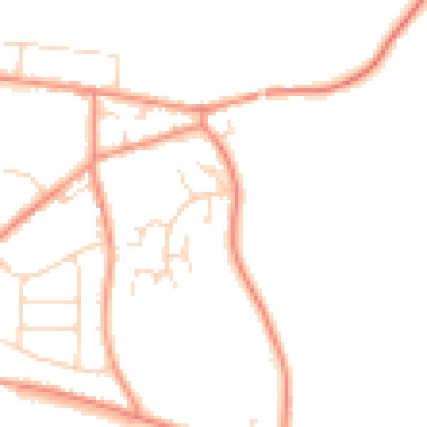 Daytime road noise heatmap for S42 6DL
