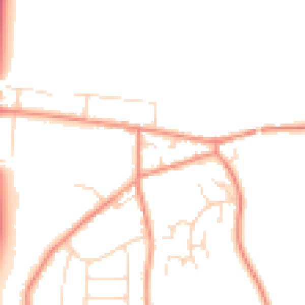Daytime road noise heatmap for S42 6DQ
