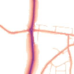 Daytime road noise heatmap for S42 6DT