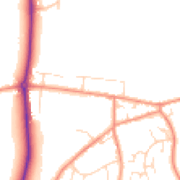 Daytime road noise heatmap for S42 6EB