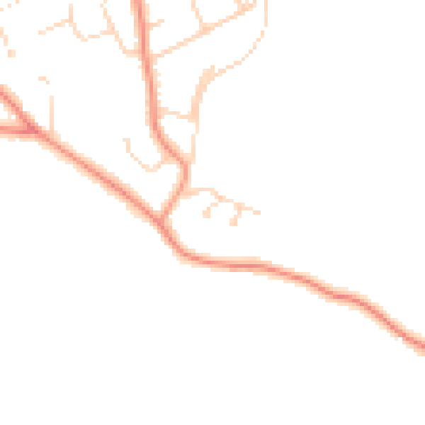 Daytime road noise heatmap for S42 6FA