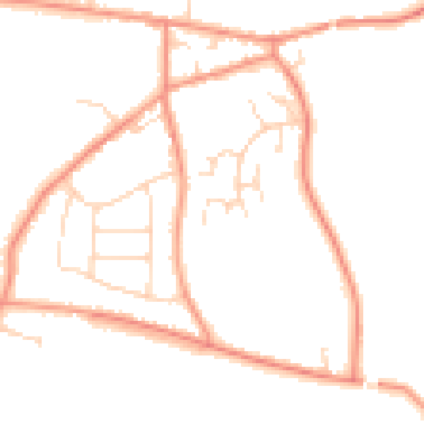 Daytime road noise heatmap for S42 6FB