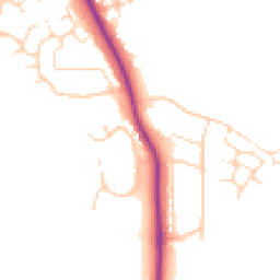 Daytime road noise heatmap for S42 6GT