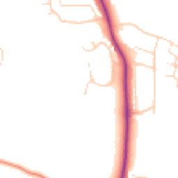 Daytime road noise heatmap for S42 6GW