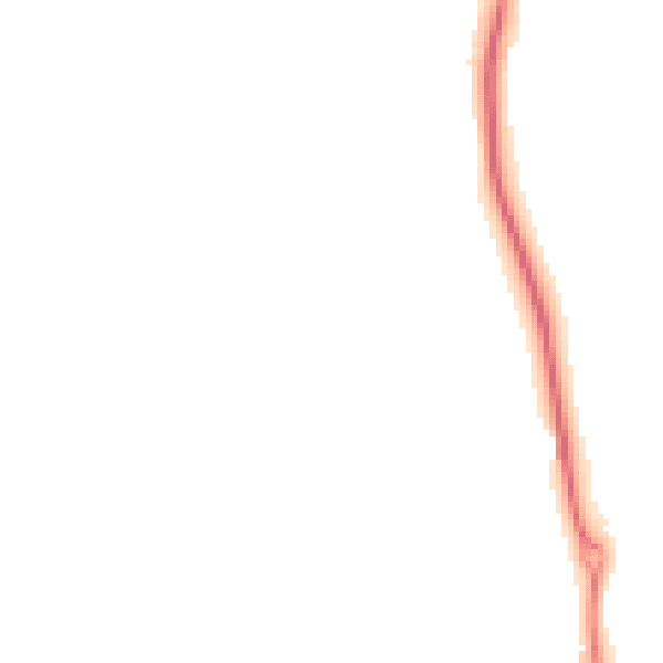 Night-time road noise heatmap for S42 6JB