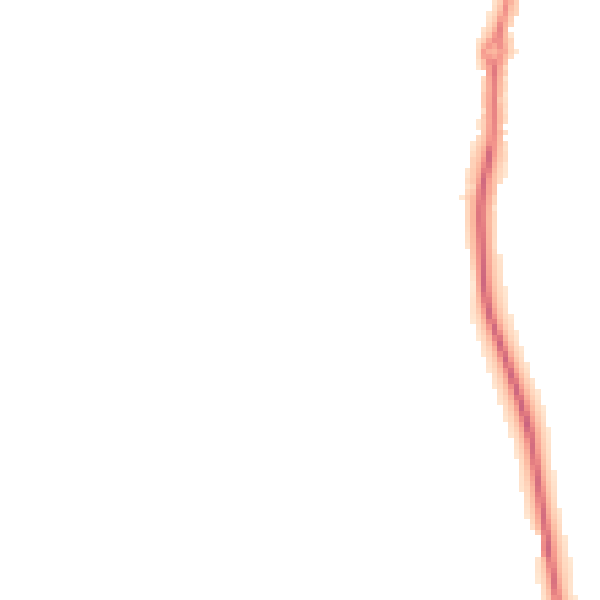 Night-time road noise heatmap for S42 6JH