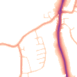 Daytime road noise heatmap for S42 6JQ