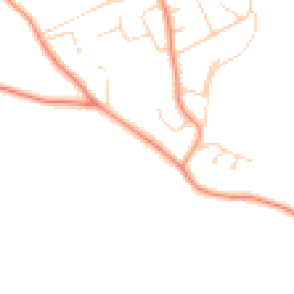 Daytime road noise heatmap for S42 6LJ