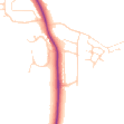 Daytime road noise heatmap for S42 6NP