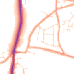 Daytime road noise heatmap for S42 6YE