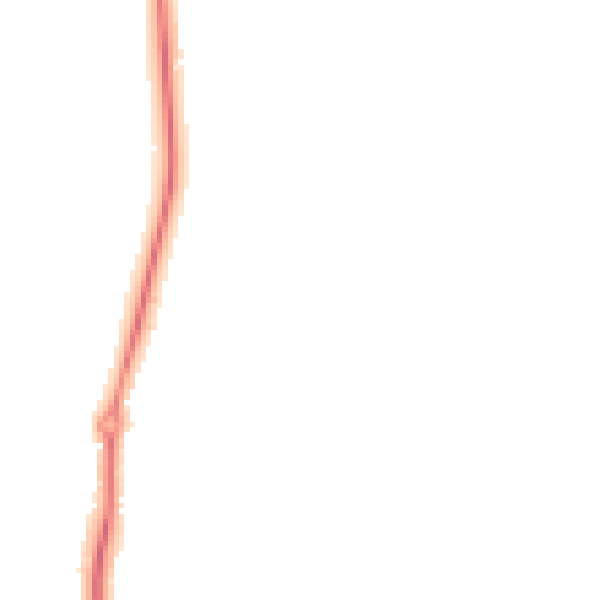 Night-time road noise heatmap for S42 6YE