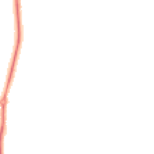 Night-time road noise heatmap for S42 6YW