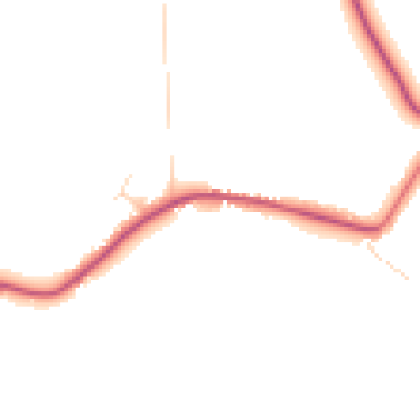 Daytime road noise heatmap for S42 7AQ