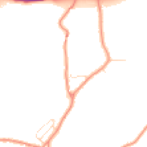 Daytime road noise heatmap for S42 7DY